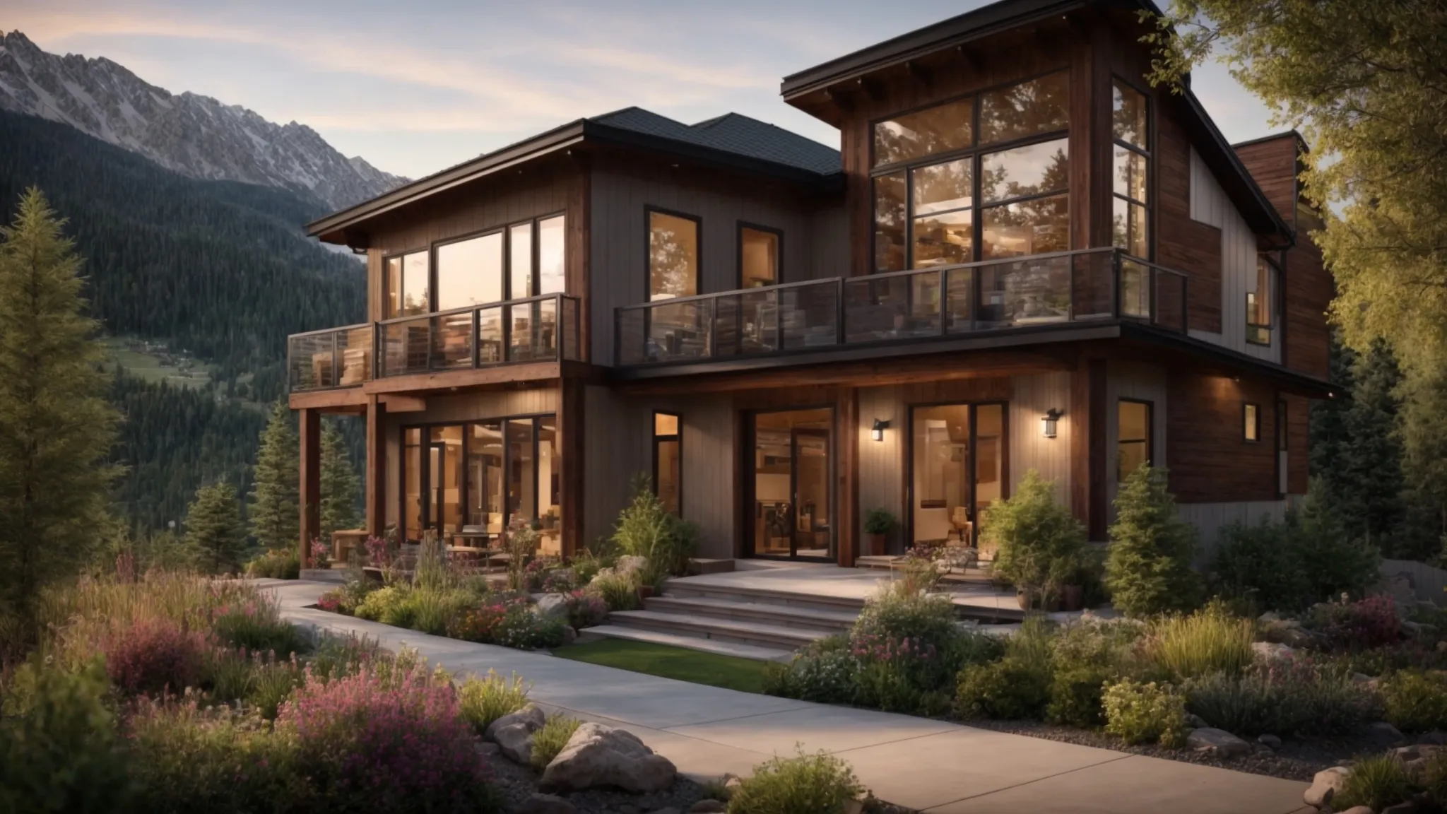 a panoramic view of conifer's picturesque landscape showcases charming homes amidst lush greenery and majestic mountains, highlighting the vibrant real estate market fueled by evolving buyer preferences and seasonal trends.