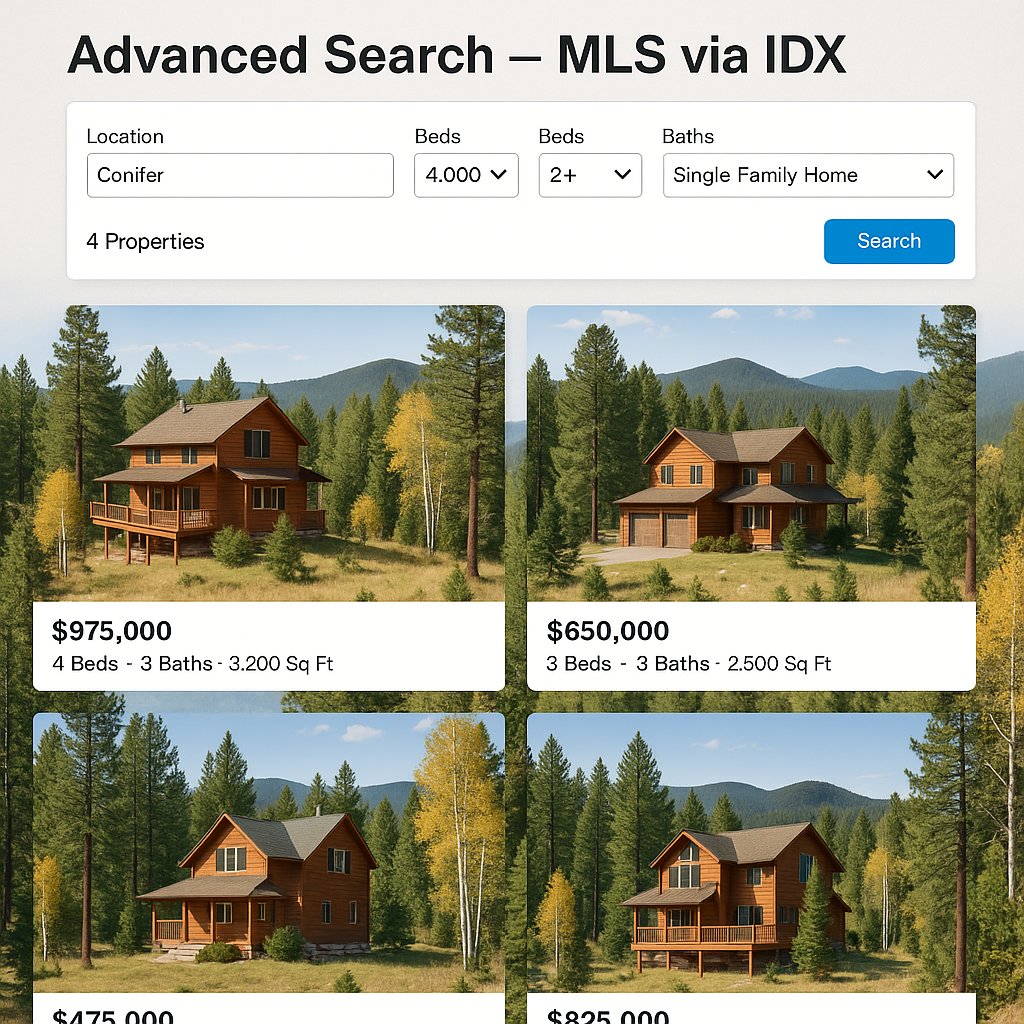 Advanced Search – MLS via IDX in Conifer, CO