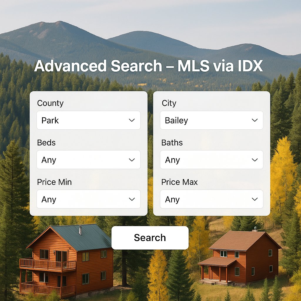 Advanced Search – MLS via IDX in Bailey, CO