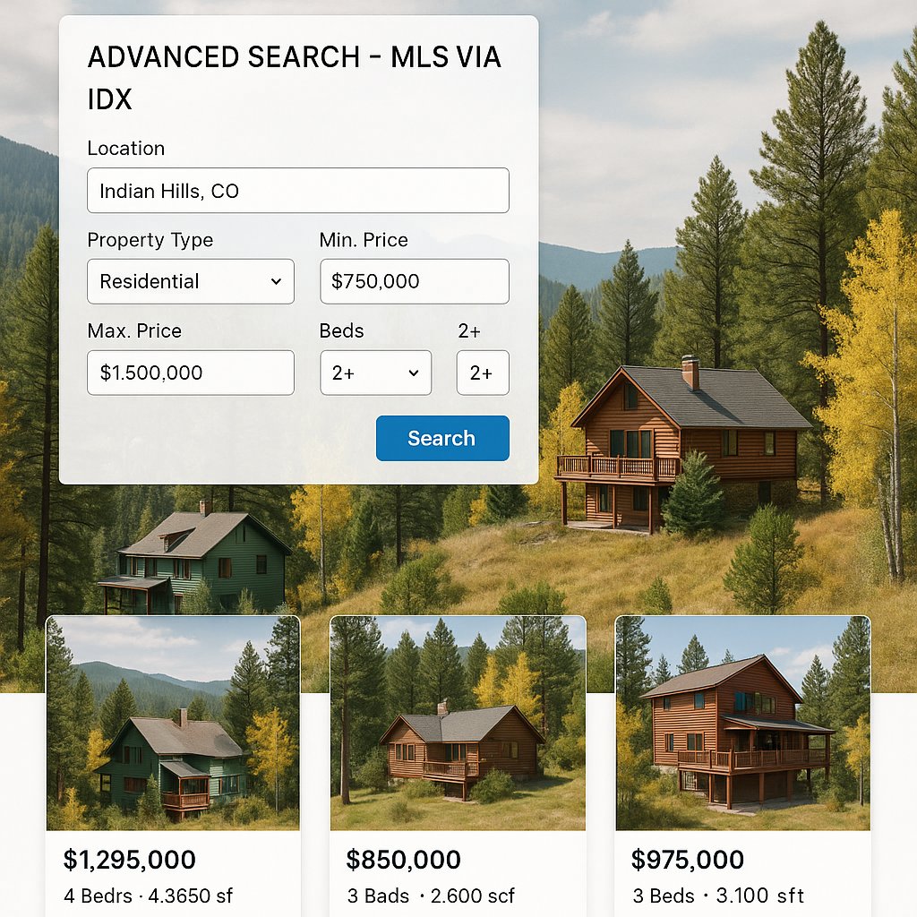 Advanced Search – MLS via IDX in Indian Hills, CO